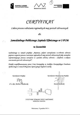 Lider procesu wdrażania regionalnych map potrzeb zdrowotnych